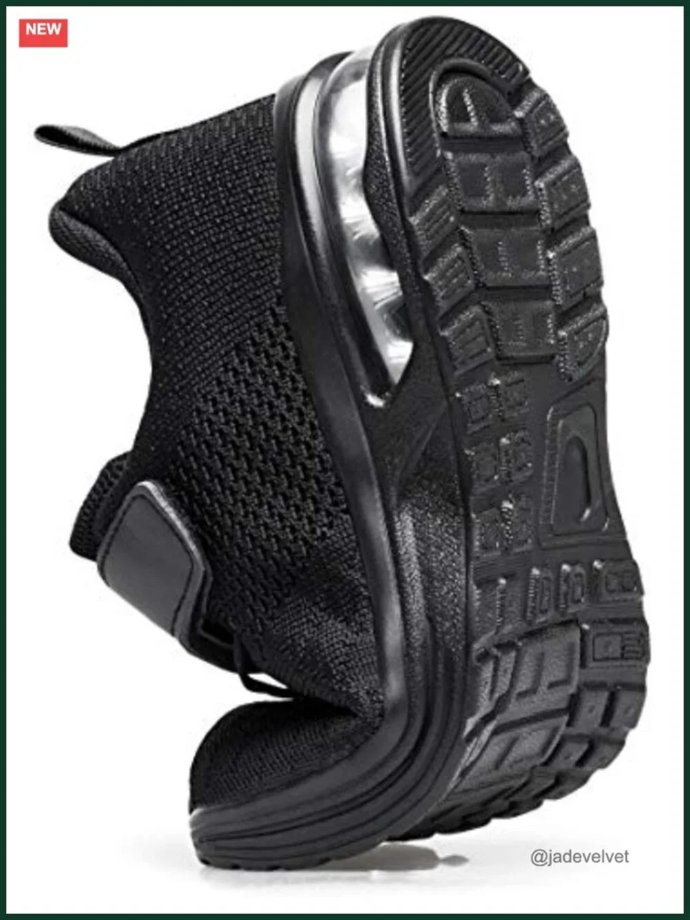 Kids Athletic Non-Slip Running Cushion Sneakers with Hook & Loop